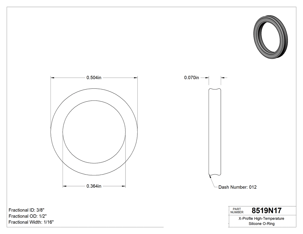 Technical drawing - 8519N17